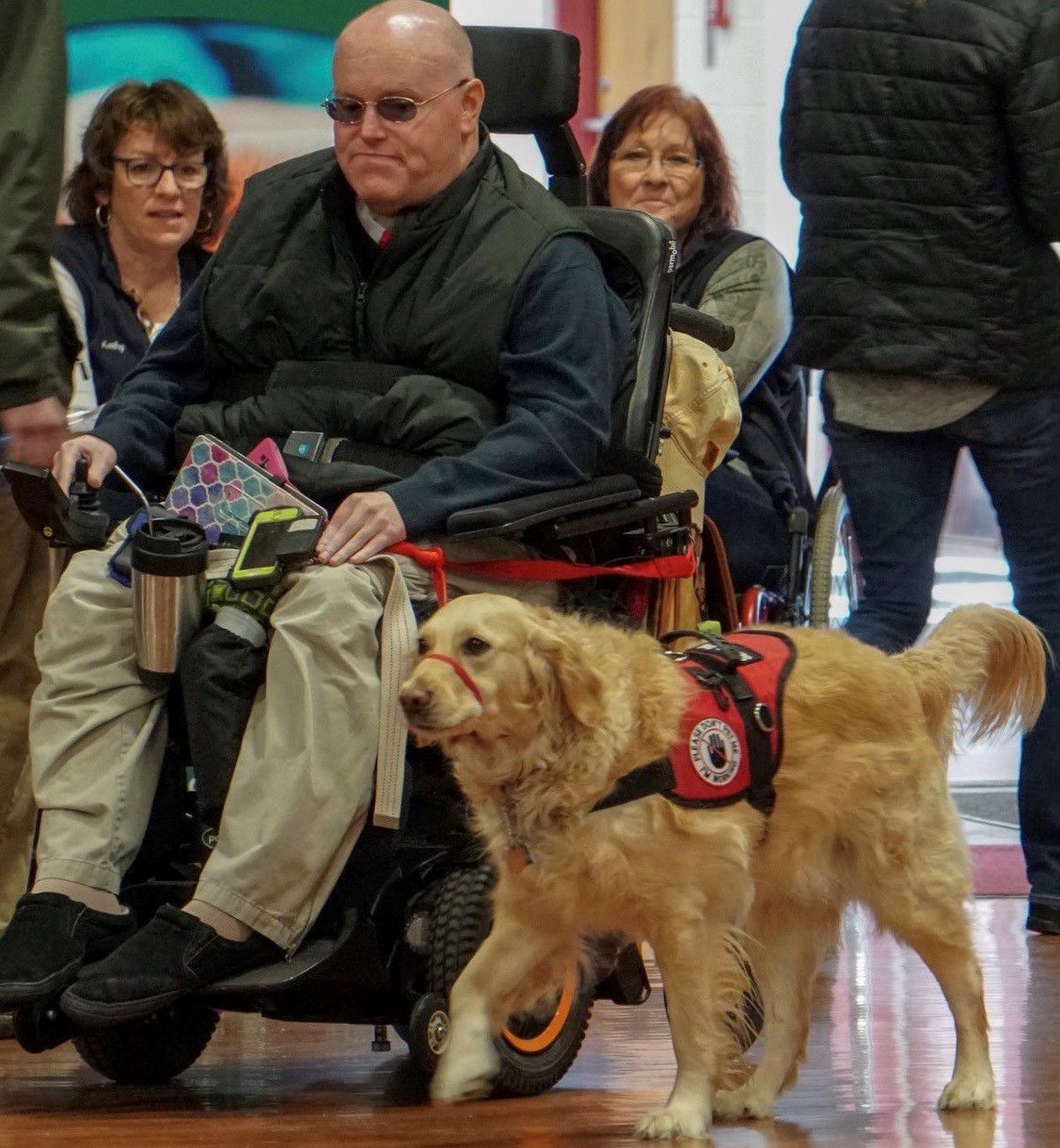 Jeff and Aspen at public event
